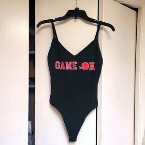 🏈Victoria Secret PINK football-fan Body Suit❤